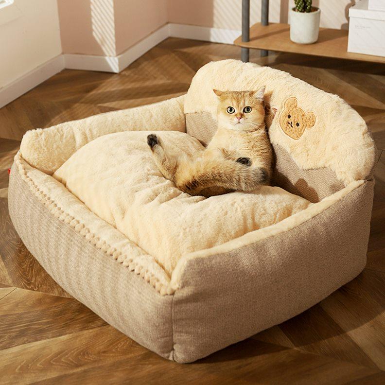 猫窝四季通用秋冬可拆洗猫咪冬天窝加厚冬季保暖宠物垫子睡袋猫床
