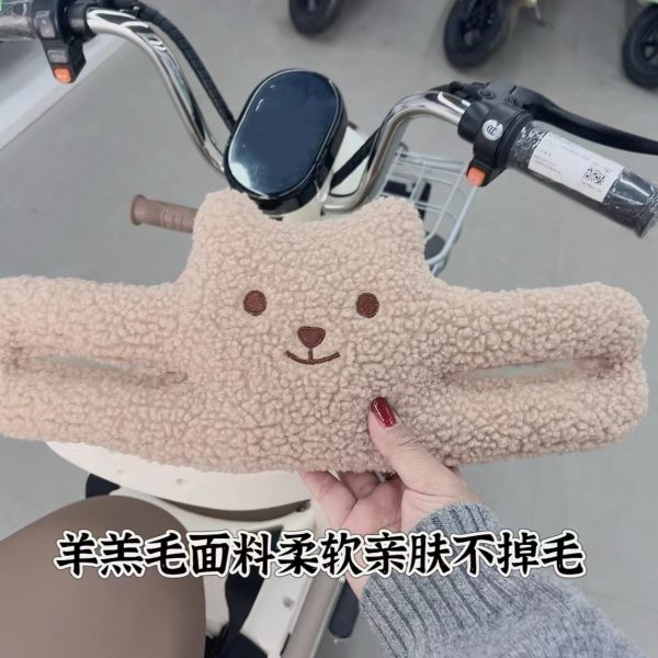电动车儿童座椅前置防撞头玩偶手把保护垫宝宝头部布娃娃防磕碰头
