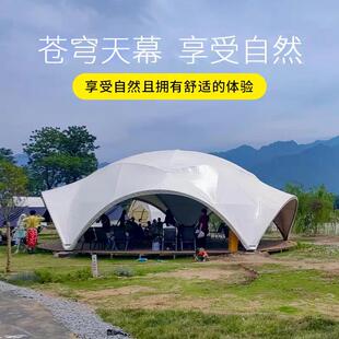 大型苍穹天幕帐篷适用于营地户外露营聚会团建餐饮用遮阳穹顶帐篷