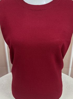 妈妈纯色圆领长袖羊毛衫女士春秋宽松百搭针织打T底衫低领毛衣女