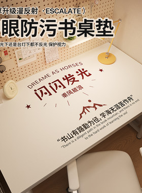 儿童书桌垫学习桌小学生s专用写字台面防水防油桌布硅胶护眼保护