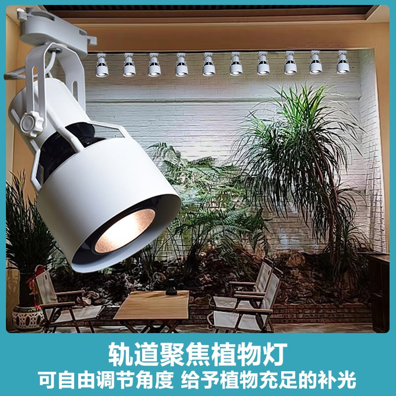 全光谱仿太阳轨道植物补光灯植物生长射灯雨林缸S调焦室内生态造