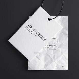 服装店吊牌定制撕不破纸高档现货吊牌订做LOGO标签衣服吊牌定做