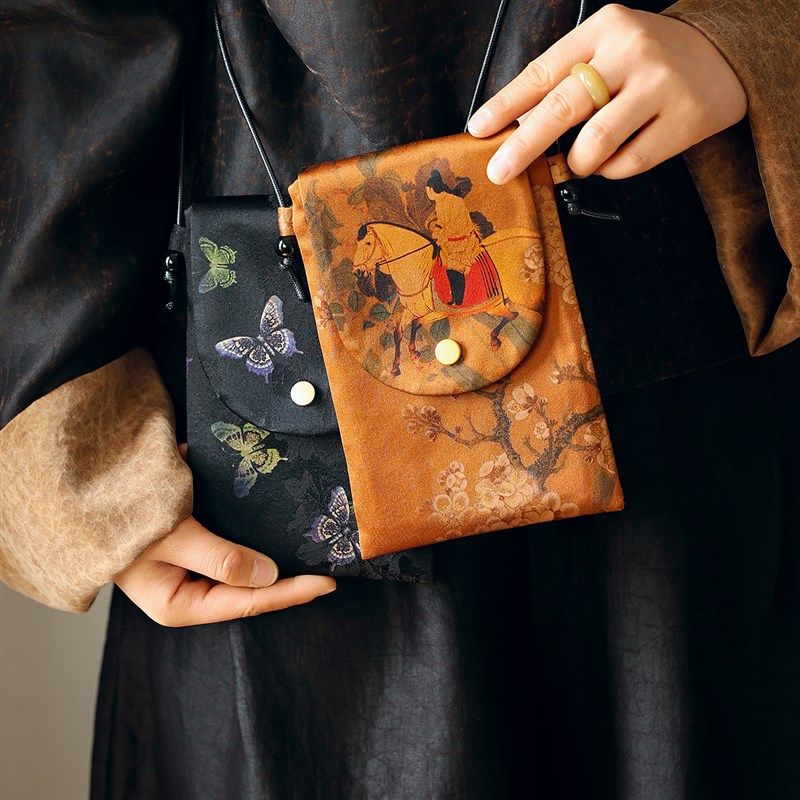 雅集手包新中式国风香云纱送礼妈妈高颜值女手机包手袋单肩斜挎包,箱包皮具/热销女包/男包,手机包,淘宝优惠券,粉丝福利购,淘宝优惠卷