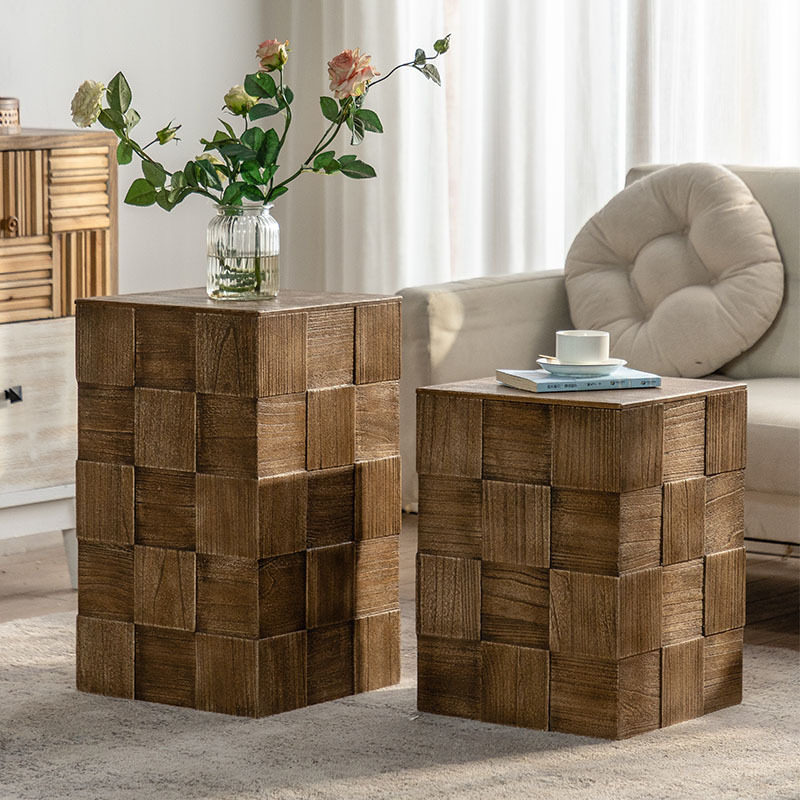 美式复古创意沙发边几民宿客厅卧室收纳储物角几阳台休闲茶几摆件,家居饰品,落地摆件,淘宝优惠券,粉丝福利购,淘宝优惠卷