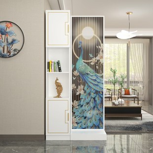 高品质入户客f厅屏风隔断柜实木简约现代轻奢进正对大门遮挡玄关