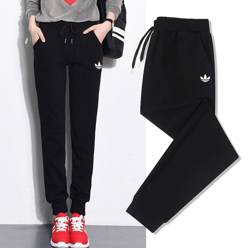 运动裤女春夏薄款纯棉透气直筒裤子修身大码卫裤中高腰松紧休闲裤,女装/女士精品,卫裤,淘宝优惠券,粉丝福利购,淘宝优惠卷