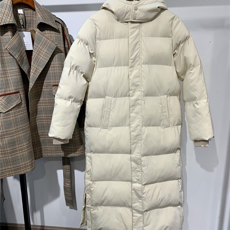 棉服女20d21新款羽绒棉衣韩版宽松加厚百搭棉袄超长款过膝冬季外