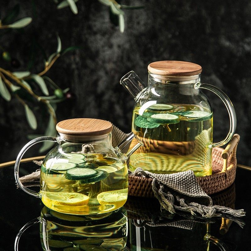 日式玻璃水壶耐高温大容量夏天家用冷水壶凉水壶水果茶壶水杯套装,餐饮具,冷水壶,淘宝优惠券,粉丝福利购,淘宝优惠卷