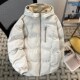日系2024年羽绒棉服男女冬季 保暖加厚棉衣宽松连帽面包服棉袄外套