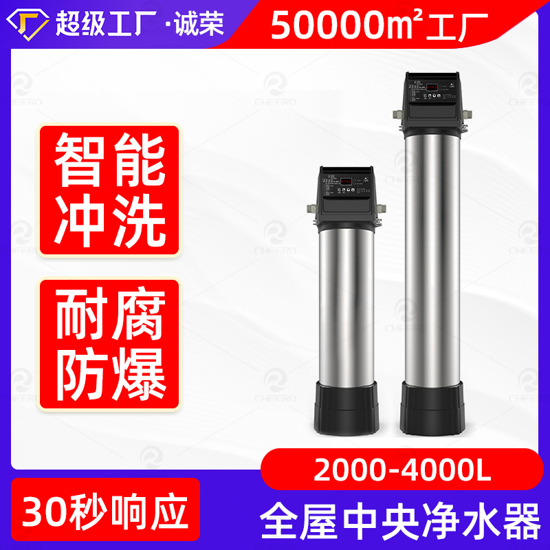 全屋中央家用净水机立式全自动不锈钢净水器全屋大流量管道过滤器