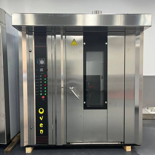 食品烘焙32盘柴油烤炉 商用燃油加热热风旋转炉 推车工业食品烤箱