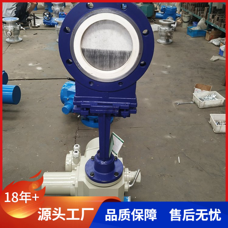贝尔 PZ973TC-10C DN100全衬陶瓷耐磨刀闸阀煤渣对夹式生产厂家