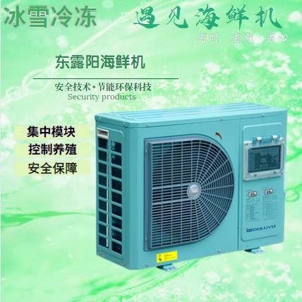 深圳东露阳1.5P海鲜池冷暖制冷机组箱式All工业冷水机钛桶钛管