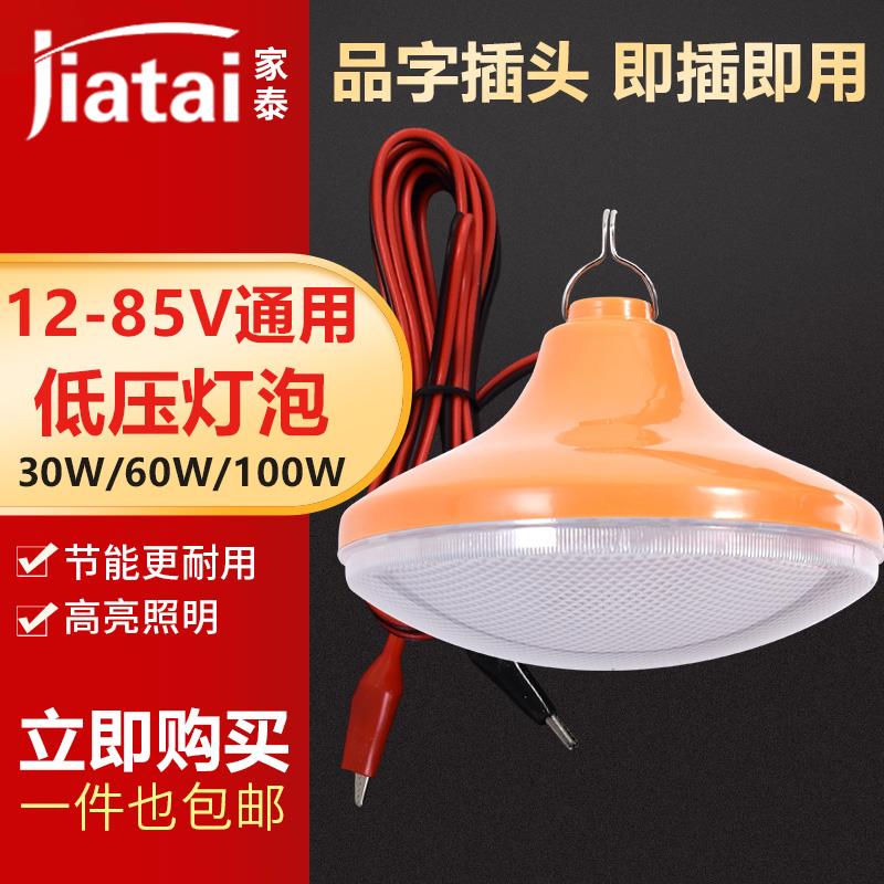 12V24V36V低压LED灯泡直流电瓶灯电动车夜市摆地摊防水照明节能灯