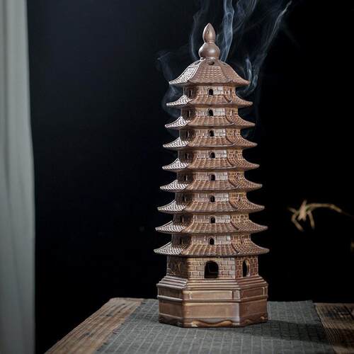 文昌塔陶瓷文昌塔香炉摆件客厅办公室摆设开业乔迁礼品求升学求职