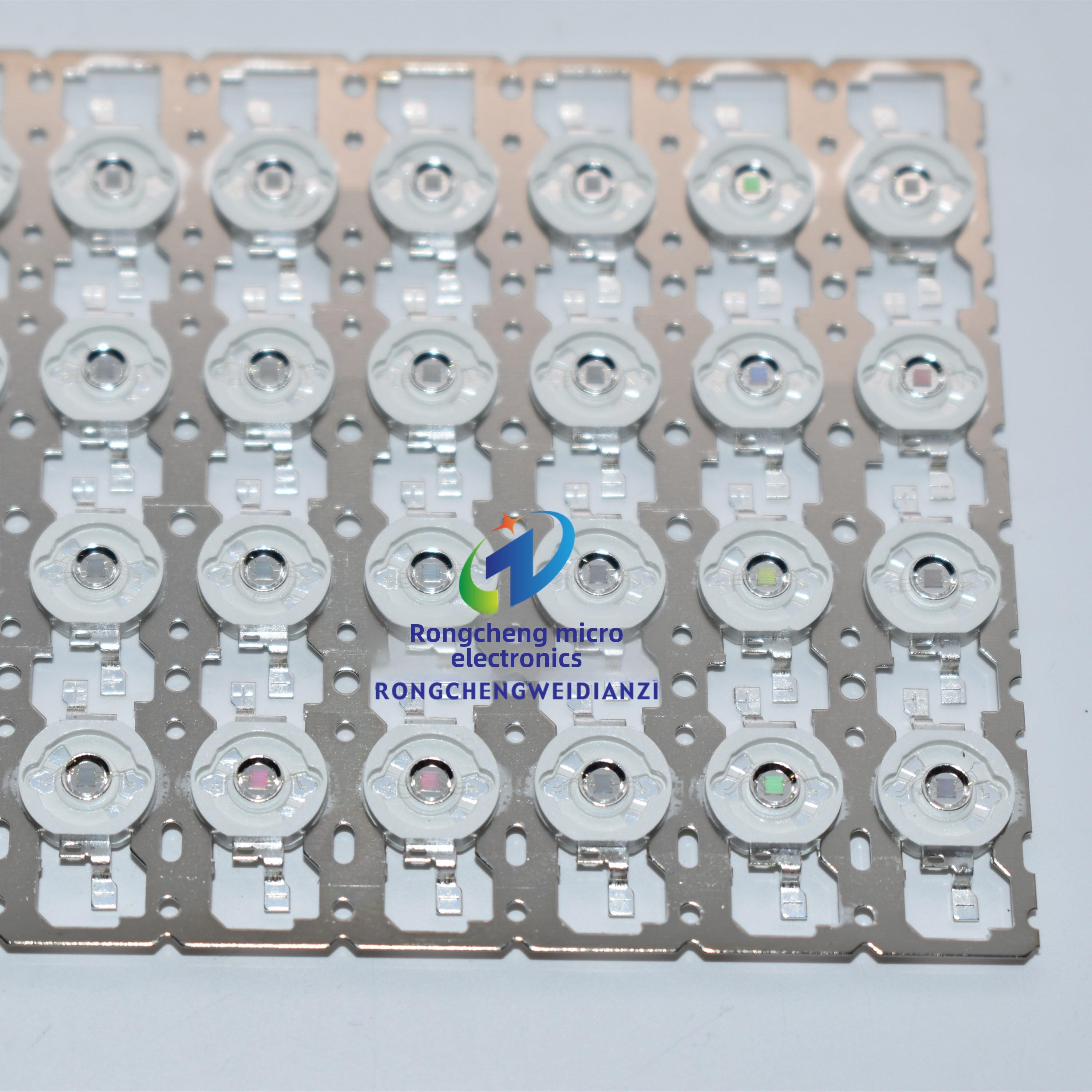 3W365Nm395Nm紫光蓝红光Led大功率灯珠科研芯片半成品镜片分离