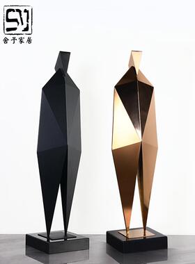 雕塑饰品斯堪的纳维亚客厅电视柜落地门厅高端软装饰无障碍豪华不