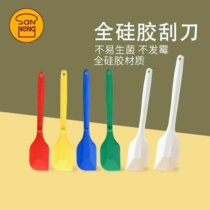 三能硅胶刮刀SN4755 SN4756 耐高温热硅胶刮刀搅面糊烘焙器具