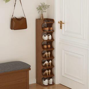 全实木鞋架家用小窄门口简易多层木质鞋子收纳层架省空间小户型鞋