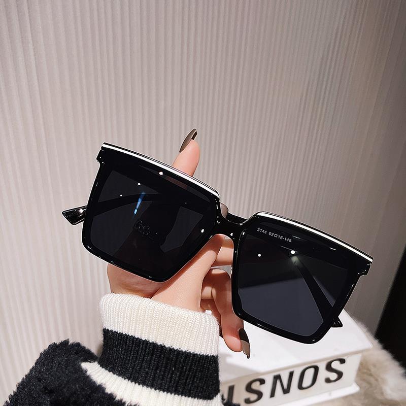 黑超墨镜韩版潮男士防紫外线街拍太阳镜女圆长脸夏季遮阳防晒眼睛