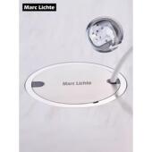 304不锈钢圆形隐藏地板插座不可见扁平防水16A五孔网络地板插座