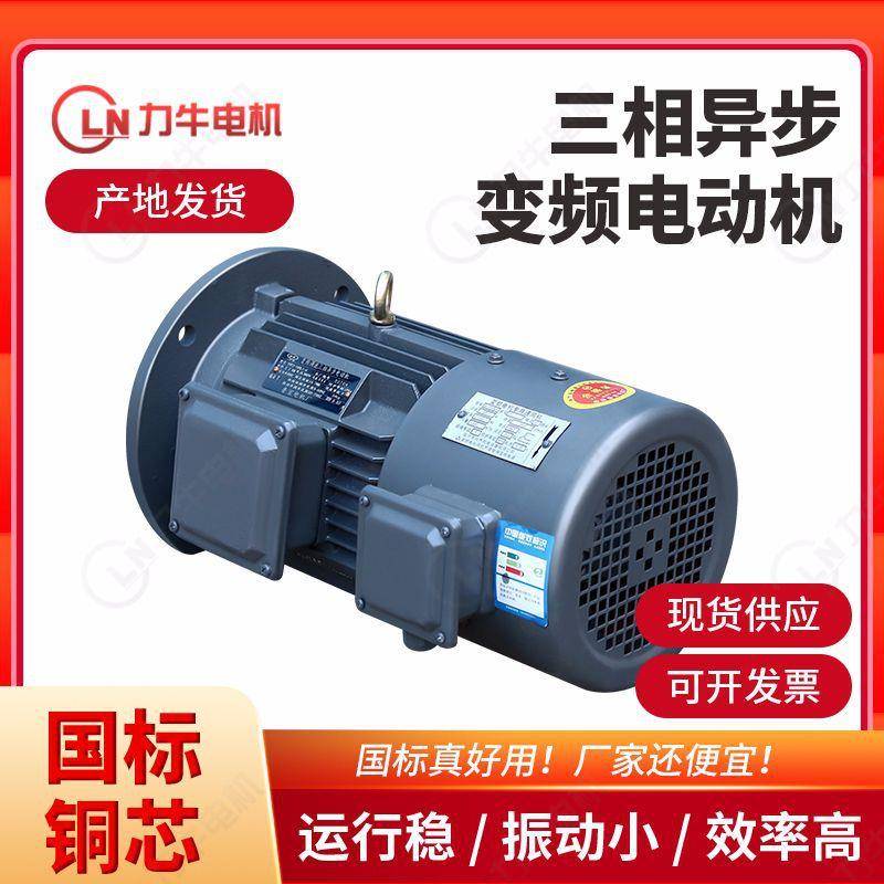 减速机风机水泵YE2变频调速异步电动机三相380V变低减速电机铜芯