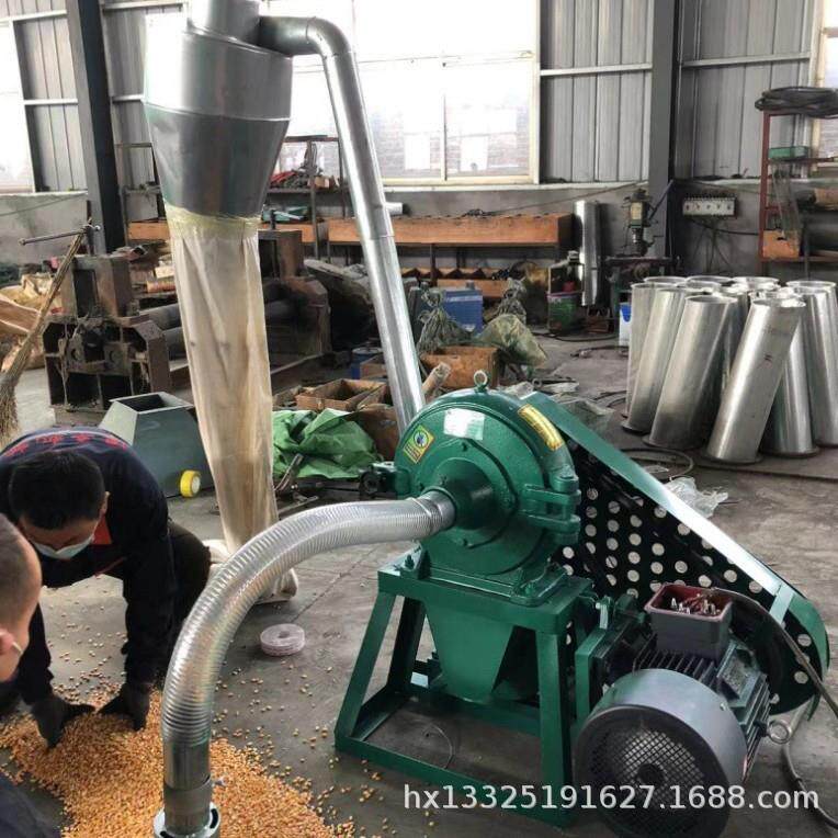 家用自吸式小型磨粉机厂家600型齿盘粉碎机粉碎80目
