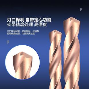钨钢钻头超硬不锈钢专用铸铁高硬度整体硬质合金麻花钻加长200mm