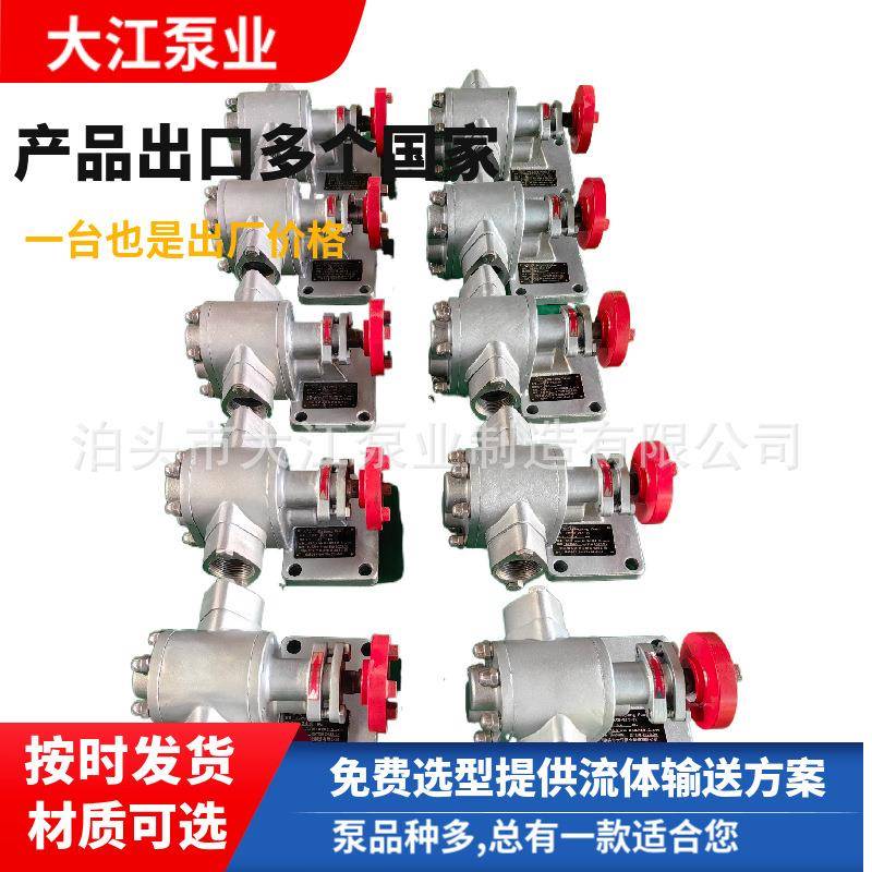 现货厂销KCB不锈钢齿轮泵微型不锈钢齿轮油泵化工洗洁灵输送泵