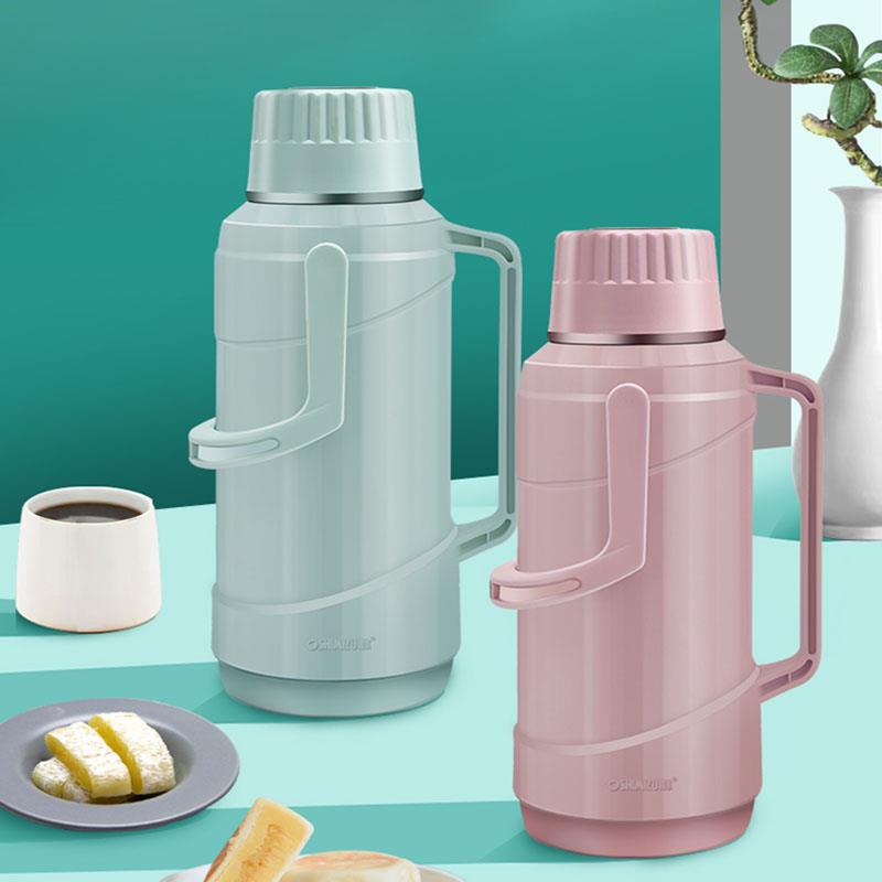 清水家用热水瓶学生用宿舍暖水瓶大容量保温瓶玻璃内胆开水保温壶