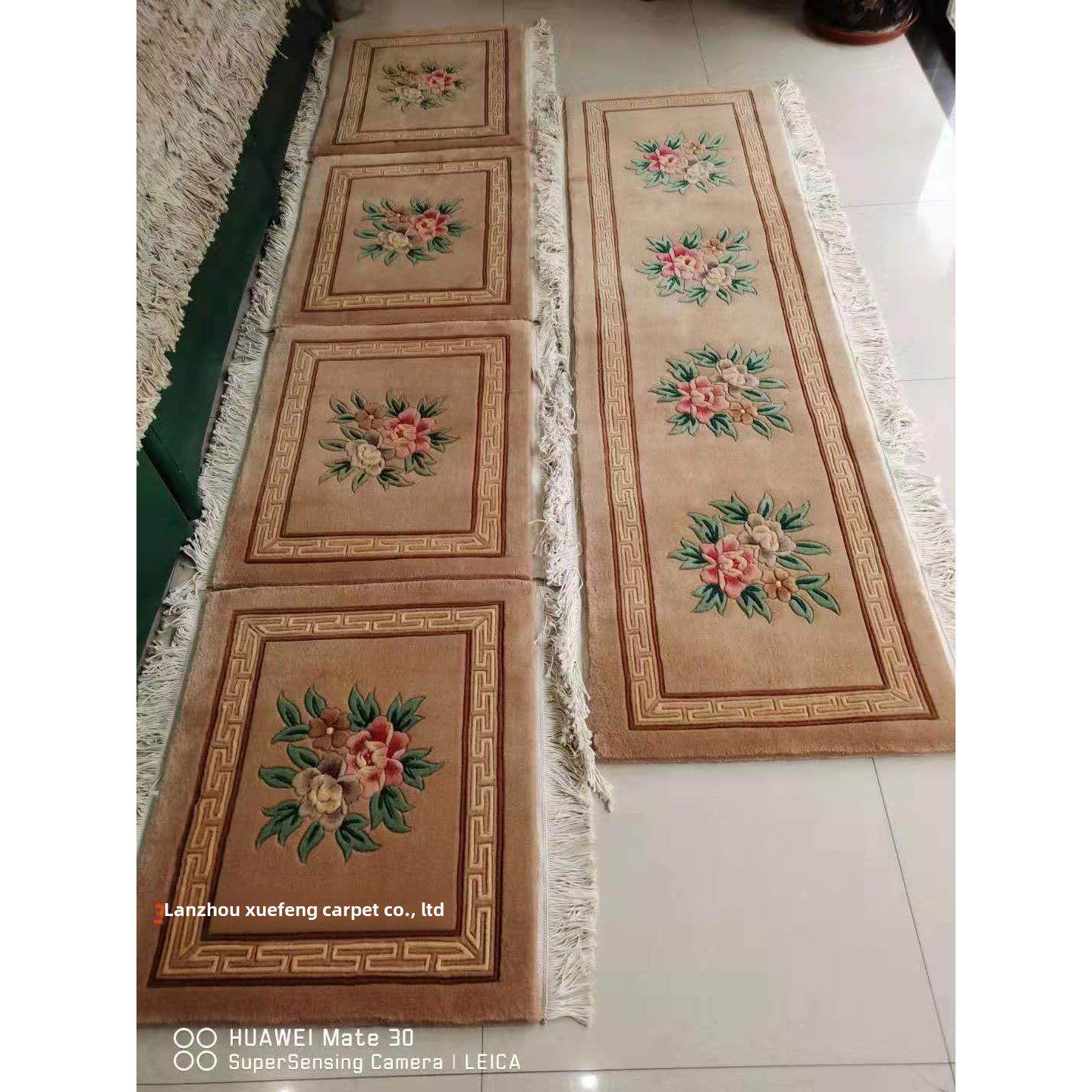 纯羊毛手工编织沙发垫羊毛沙发垫地毯手工打结纯羊毛沙发垫