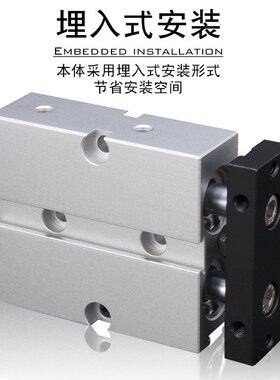 亚德客型双轴双导杆气缸TN10/q16/20/25*10x15x20x25/30x35x40x50