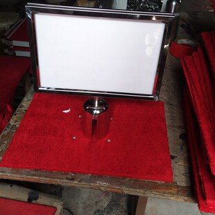 不锈钢栏杆插牌A3A4指示牌隔离带排队柱展L示牌广告围栏立牌横竖