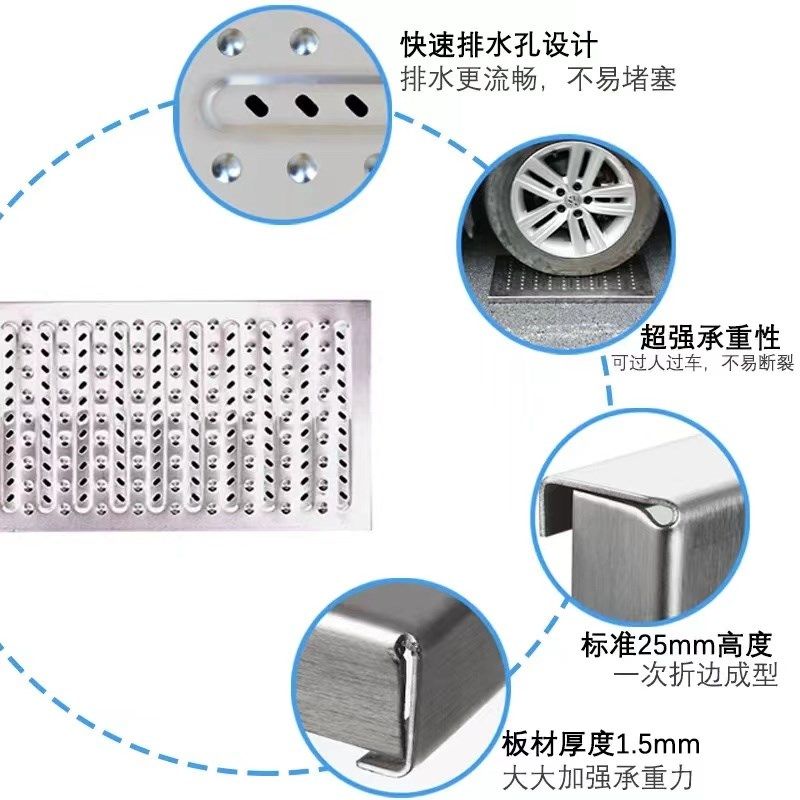 不锈钢地沟盖板下水道篦子厨房地沟防G滑井盖不锈钢沟盖板排水格,基础建材,排水沟槽/盖板,淘宝优惠券,粉丝福利购,淘宝优惠卷