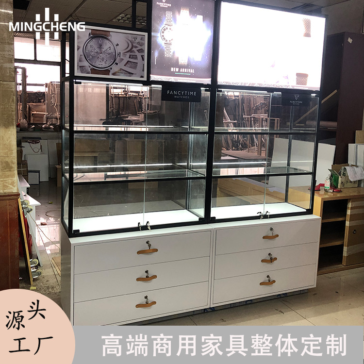广州厂家高档手表展示柜奢饰品腕表玻璃中岛柜商场专用柜台展示架