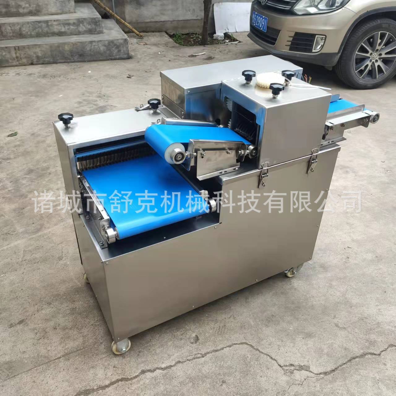 鸡胸肉鸡柳开片切丁机 不锈钢连续式猪肉牛肉开片机 牛柳切条机