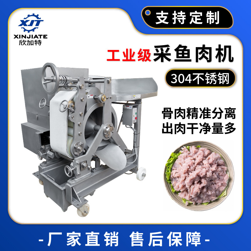石斑鱼鱼肉脱骨机 厂家现货全自动鱼肉采肉设备 不锈钢鱼肉采肉机
