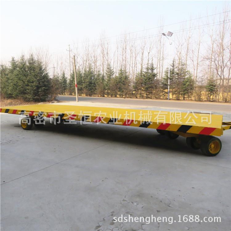0吨重型平板拖车牵引式载货拖车辅助移动式拖车平板移动车