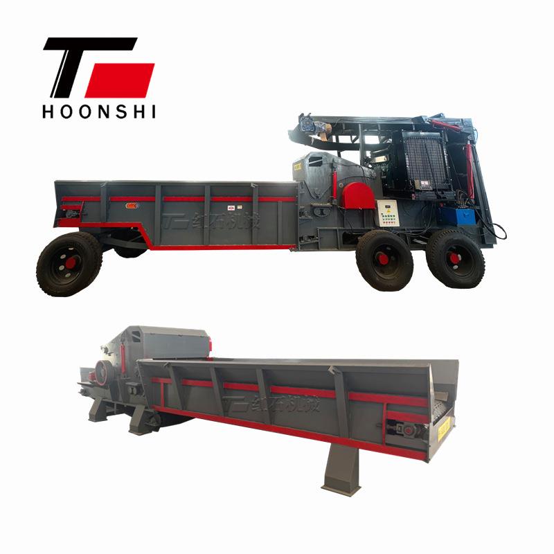 1100型园林果树杂木木材粉碎机移动式建筑模板木托盘综合破碎机