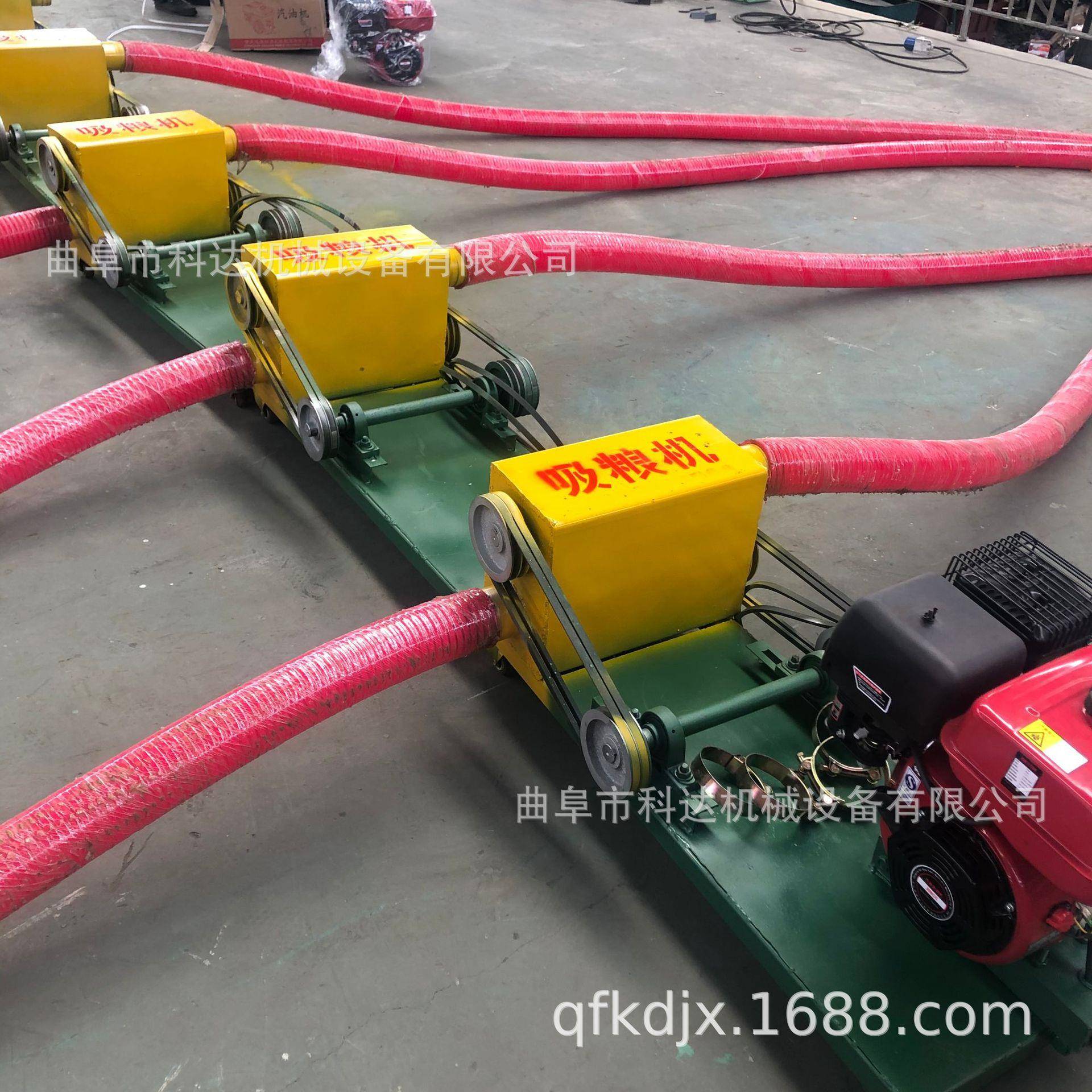 20米长用软管吸粮机汽油机带动抽粮机水泥干沙抽沙机价格