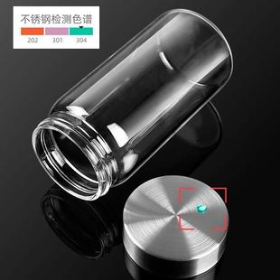 德系带刻度玻璃杯水杯家用外带早餐豆浆杯带盖水瓶密封儿童牛奶杯