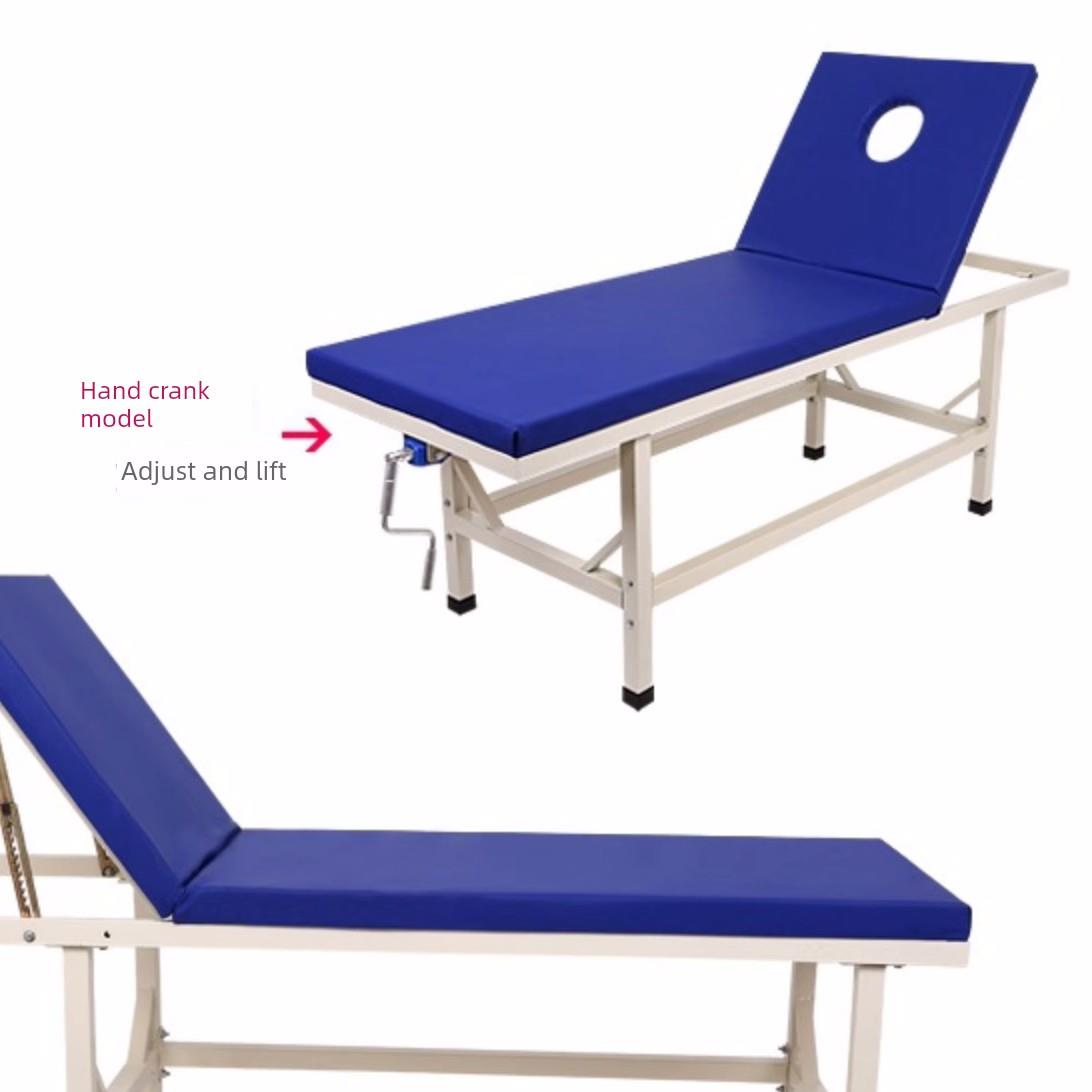 加强型中医诊疗床、手摇门诊检查床、面孔按摩床、可升降靠背美容