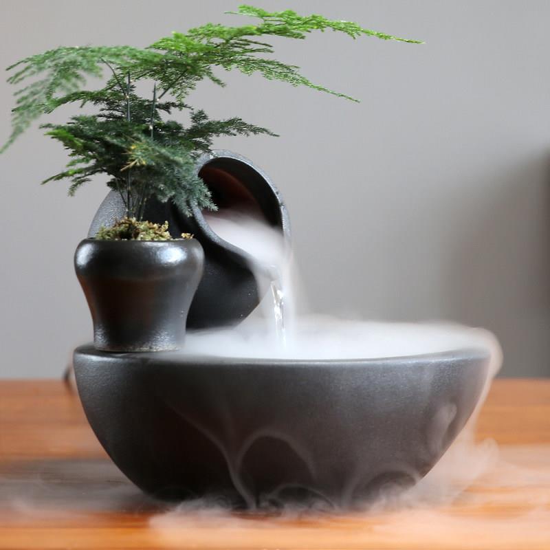 办公室桌面时来运转流水摆件循环水球创意客厅鱼缸风水轮喷泉装饰