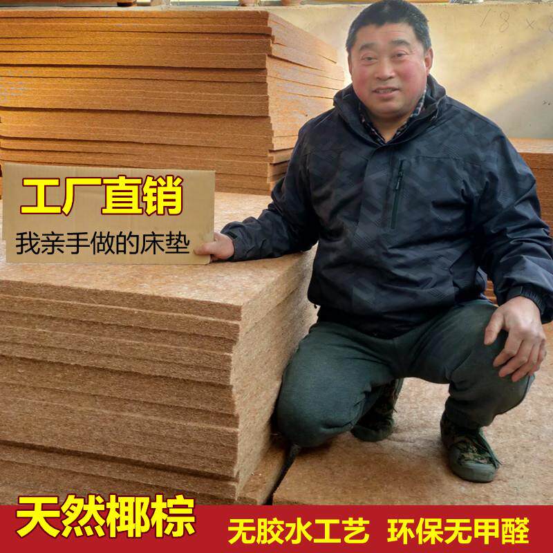 床垫椰棕垫加硬板护脊椎家用定制任意尺寸天然纯棕榈经济型席梦思