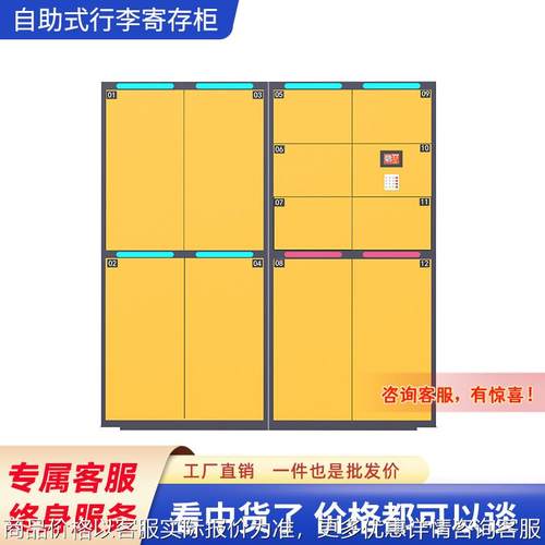 智能行李柜车站景区酒店寄存柜指纹密码联网电子存包柜厂家直销
