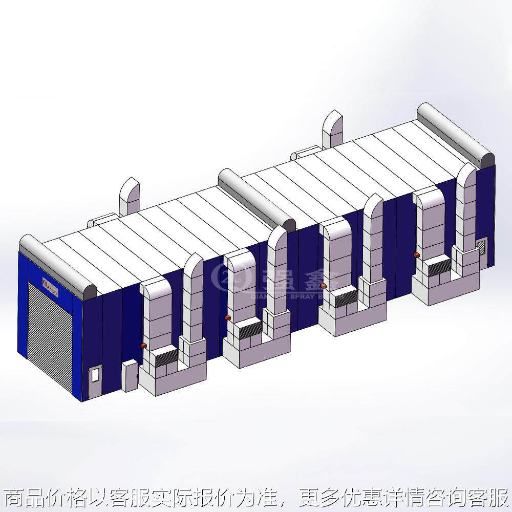 电动卷闸门大货车喷漆烤漆房客车卡车喷烤房油气混动烤漆房