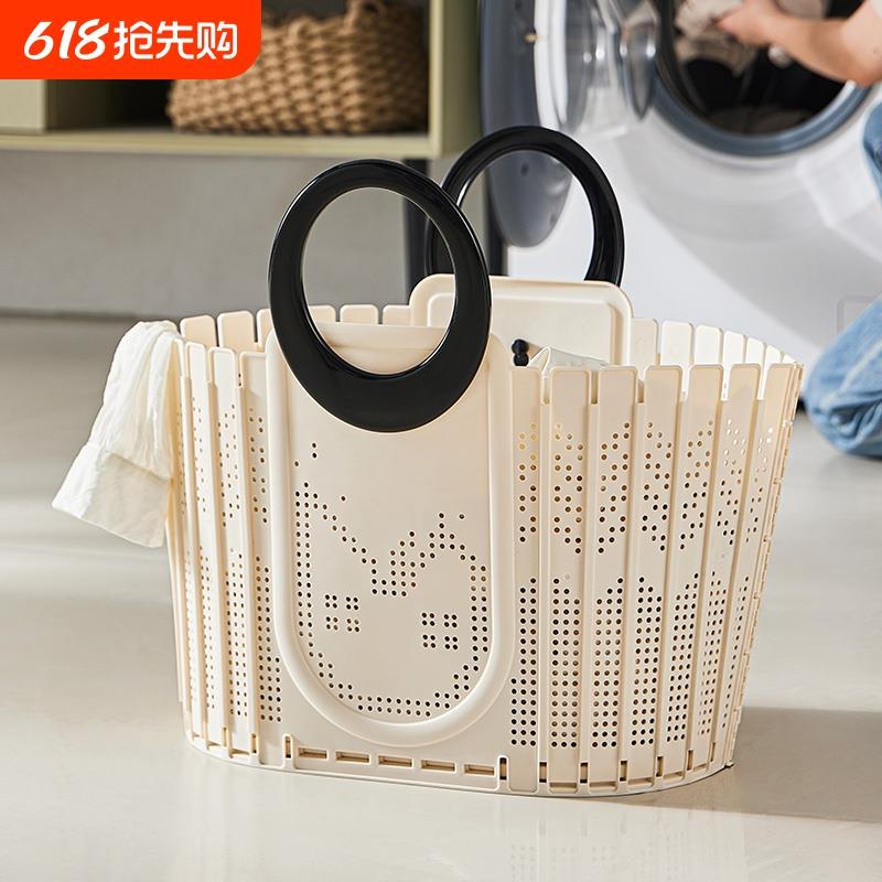 脏衣篮可折叠家用手提脏衣服收纳筐卫生间浴室脏衣篓放衣服收纳篮