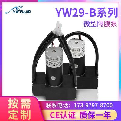 微型真空泵大气采样泵静音高负压直流泵小型吸气自吸泵29双头