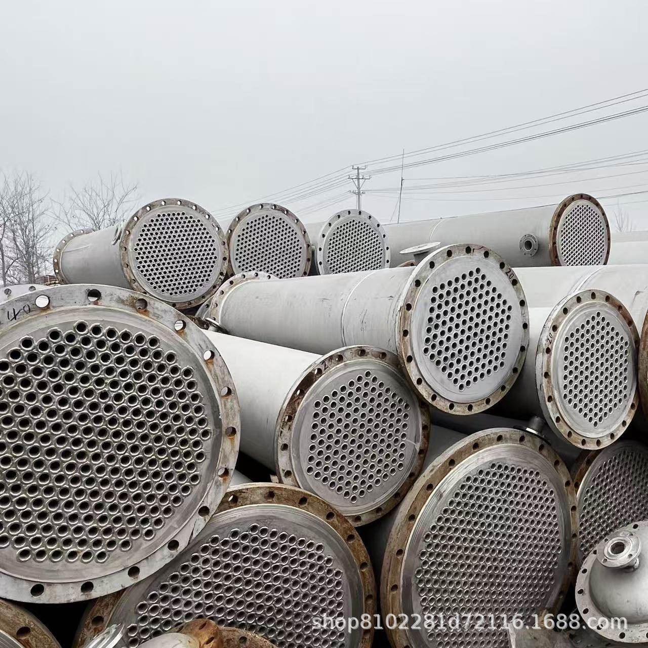 不锈钢冷凝器水冷换热器冷却器交换器304不锈钢列管式无缝冷凝器